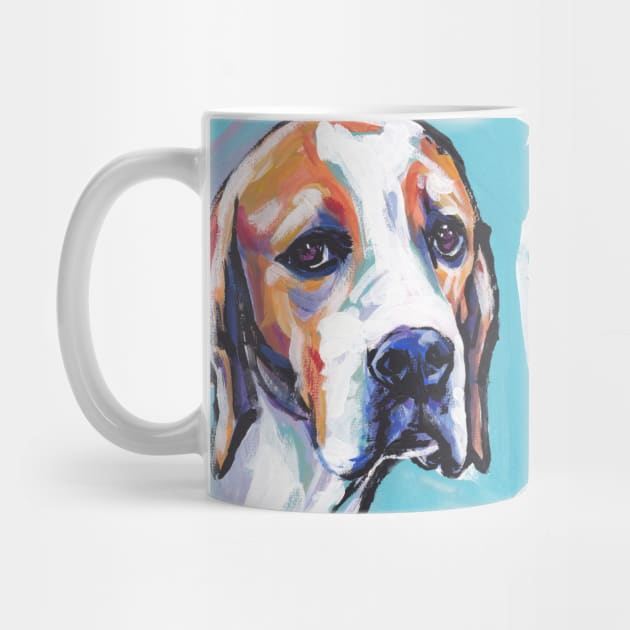 English Pointer Dog Bright colorful pop dog art by bentnotbroken11